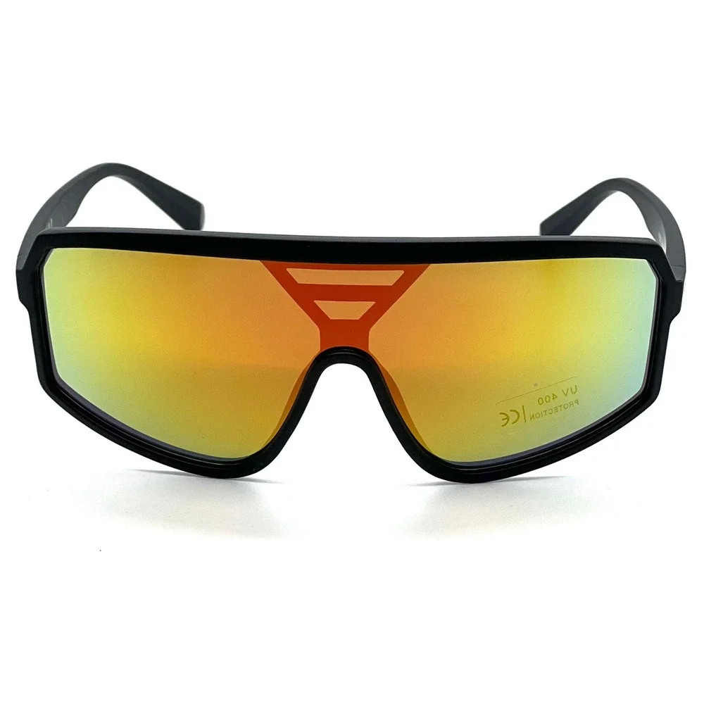 Sunglasses Red Fire Mirrored Reflective Lens‎ Sport Outdoor Driving Lentes Gafas